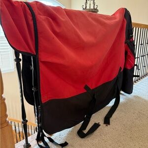 Red and Black horse turnout blanket size 72 by Tough 1